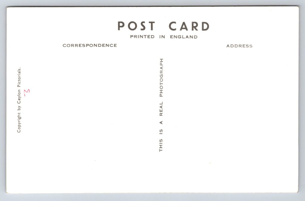 Back of postcard