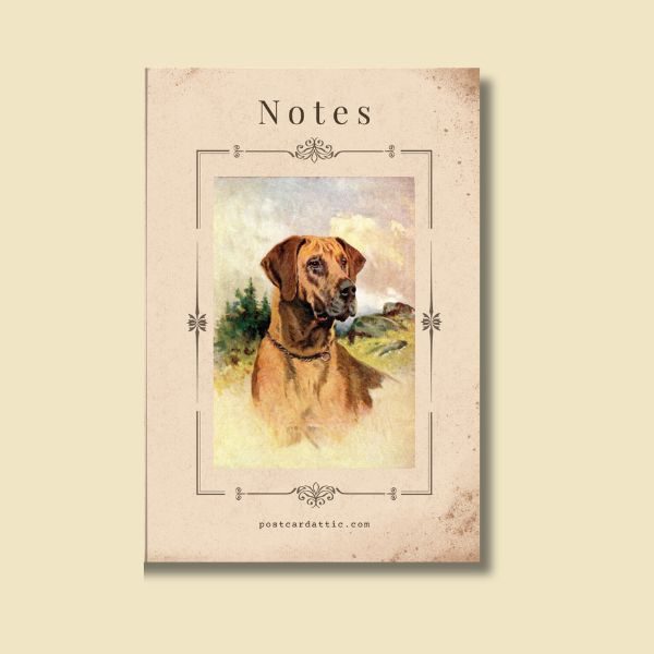 Great Dane Vintage Cigarette Card Postcard Notebook