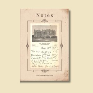 Beacon Hotel Crowborough Vintage Postcard Notebook