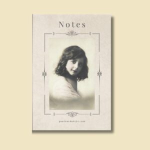Vintage Child Portrait Postcard Notebook