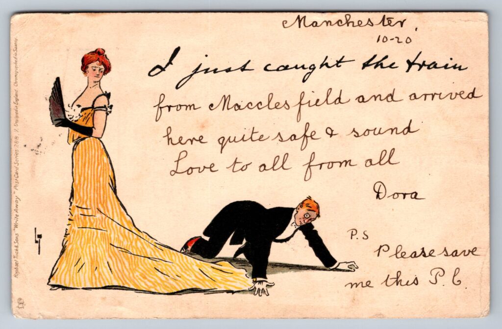 Raphael Tuck's Write Away Series No. 288 postcard illustrated by J. Bernard Partridge